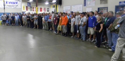 Walmart DC 6097 accepts PRIDE Volunteer of the Month Award May 2012