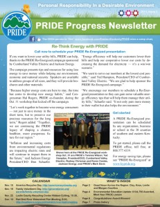 PRIDE Progress Newsletter 2011 Issue 3