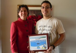Amir Ahmadi PRIDE Volunteer of the Month February 2012