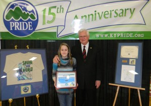Congressman Hal Rogers and Mackenzie Walden, PRIDE Volunteer of the Month March 2012