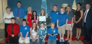 McKee Elementary School students with PRIDE Environmental Education Project of the Month Award May 2012