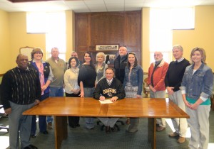 Signing partnership agreement to establish Green County PRIDE Environmental Education Outreach Program