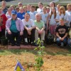 Beattyville Elementary School PRIDE Club members with a few of the Lee County Care and Rehabilitation Center who helped plant a butterfly garden