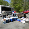 A cookout was held for the 99 volunteers who picked up roadside litter during the Dale Hollow Spring Cleanup.